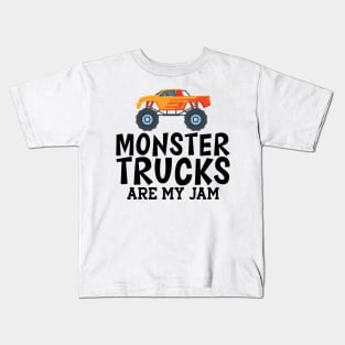 Monster trucks are my jam Kids T-Shirt